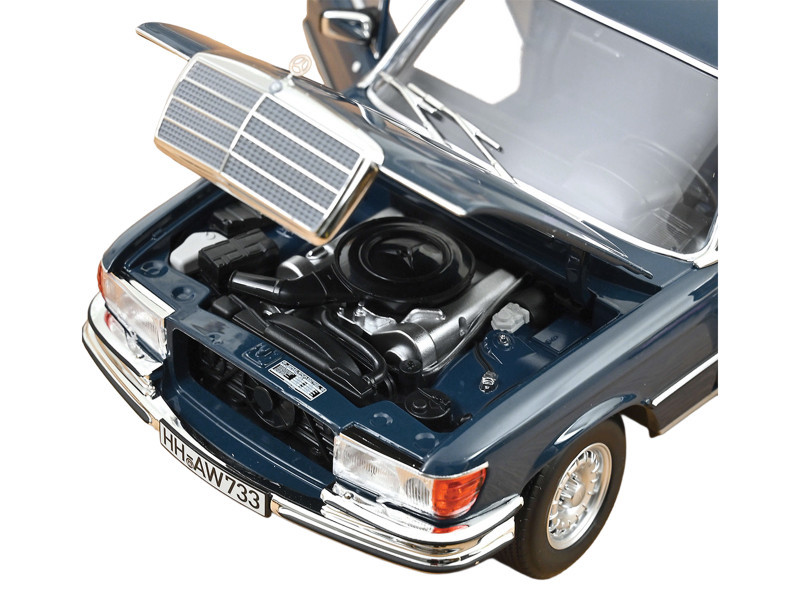 1/18 Norev 1979 Mercedes-Benz 350 SEL (Hansa Blue) Diecast Car Model