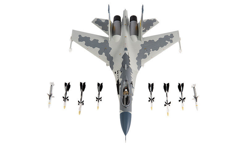 Sukhoi Su-27 Flanker Aircraft "Ukraine War" (2023) Ukrainian Air Forces 1/72 Diecast Model by JC Wings