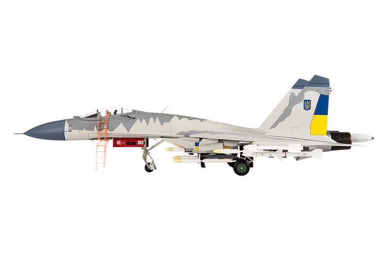 Sukhoi Su-27 Flanker Aircraft "Ukraine War" (2023) Ukrainian Air Forces 1/72 Diecast Model by JC Wings