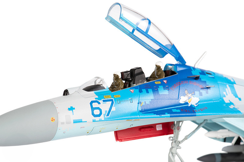 Sukhoi Su-27UB Flanker Aircraft "831st Tactical Aviation Brigade" (2017) Ukrainian Air Forces 1/72 Diecast Model by JC Wings