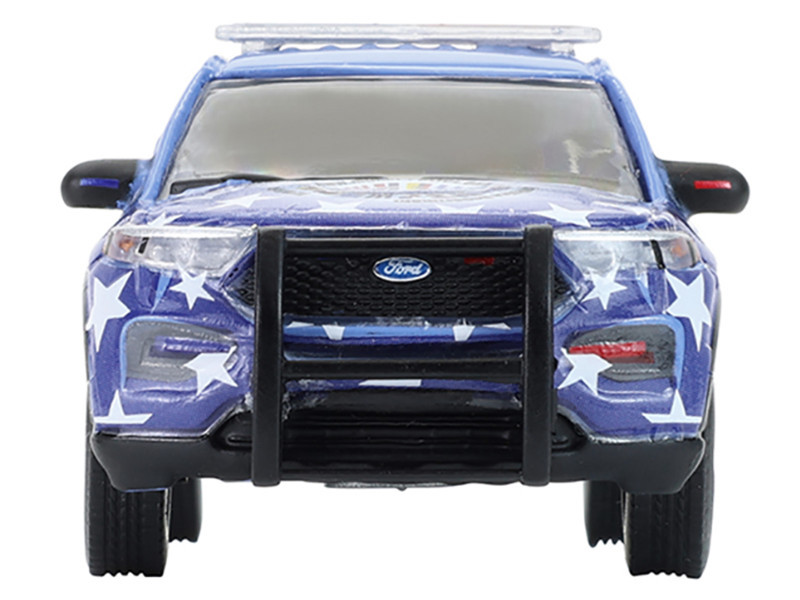 2022 Ford Police Interceptor Utility "Miami Police Department Hispanic Heritage Month" Blue with Graphics "Hobby Exclusive" Series 1/64 Diecast Model Car by Greenlight
