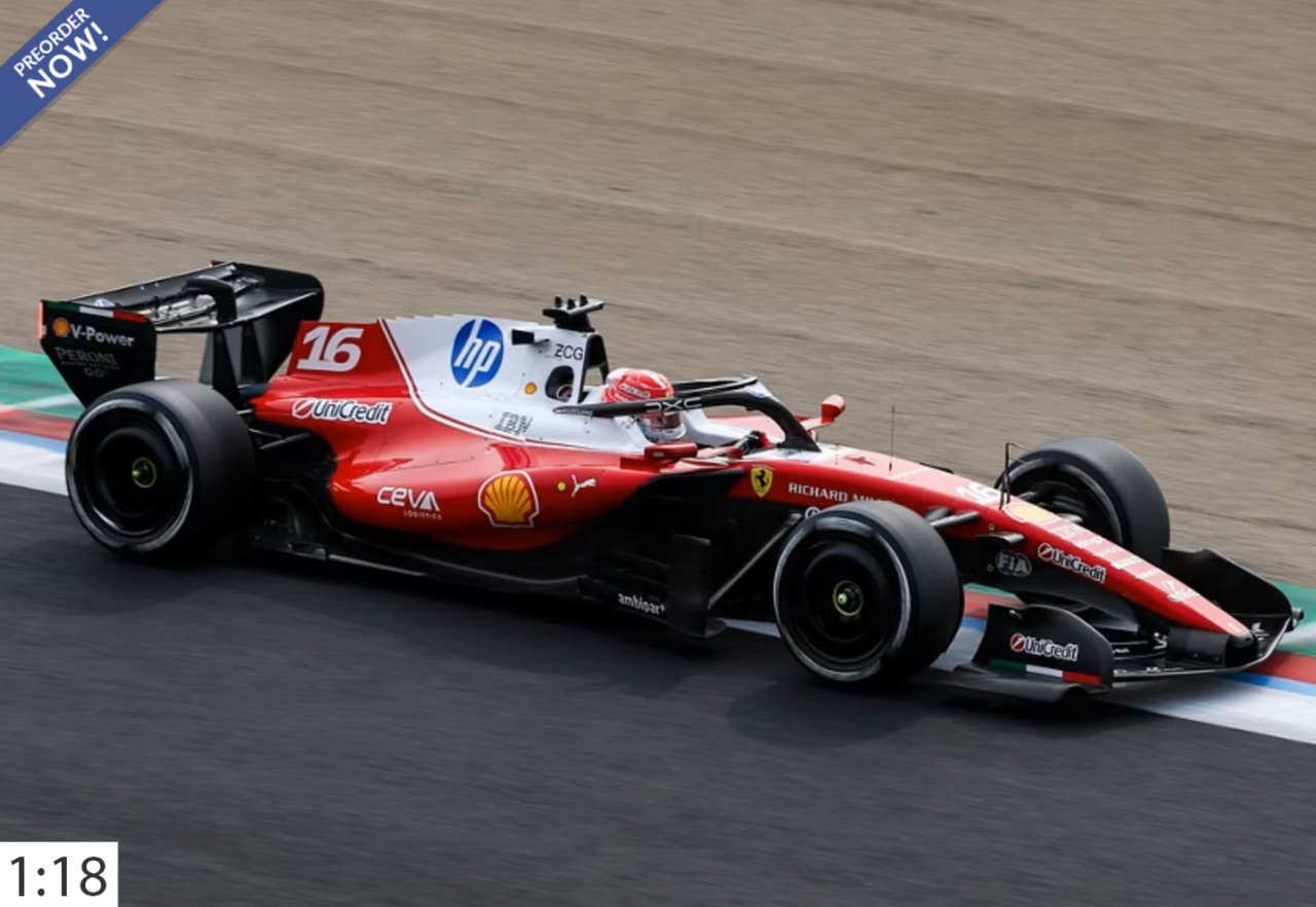 1/18 BBR 2026 Formula 1 Japanese GP Ferrari SF26 3rd Place #16 Charles Leclerc Car Model with Luxury Package