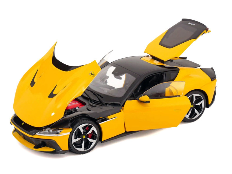 1/18 Polistil 2024 Ferrari 12Cilindri (Modena Yellow) Diecast Car Model