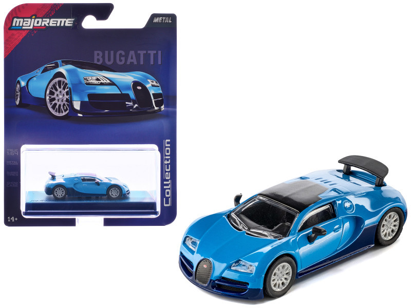 1/64 Majorette 2005 Bugatti Veyron (Blue) Diecast Car Model