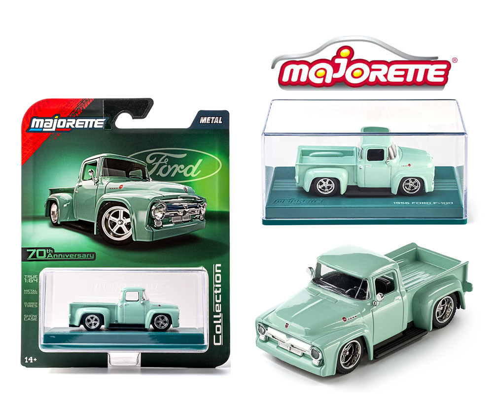 1/64 Majorette 1956 Ford F-100 F100 Pick Up (Green) Diecast Car