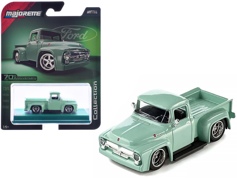 1/64 Majorette 1956 Ford F-100 F100 Pick Up (Green) Diecast Car Model