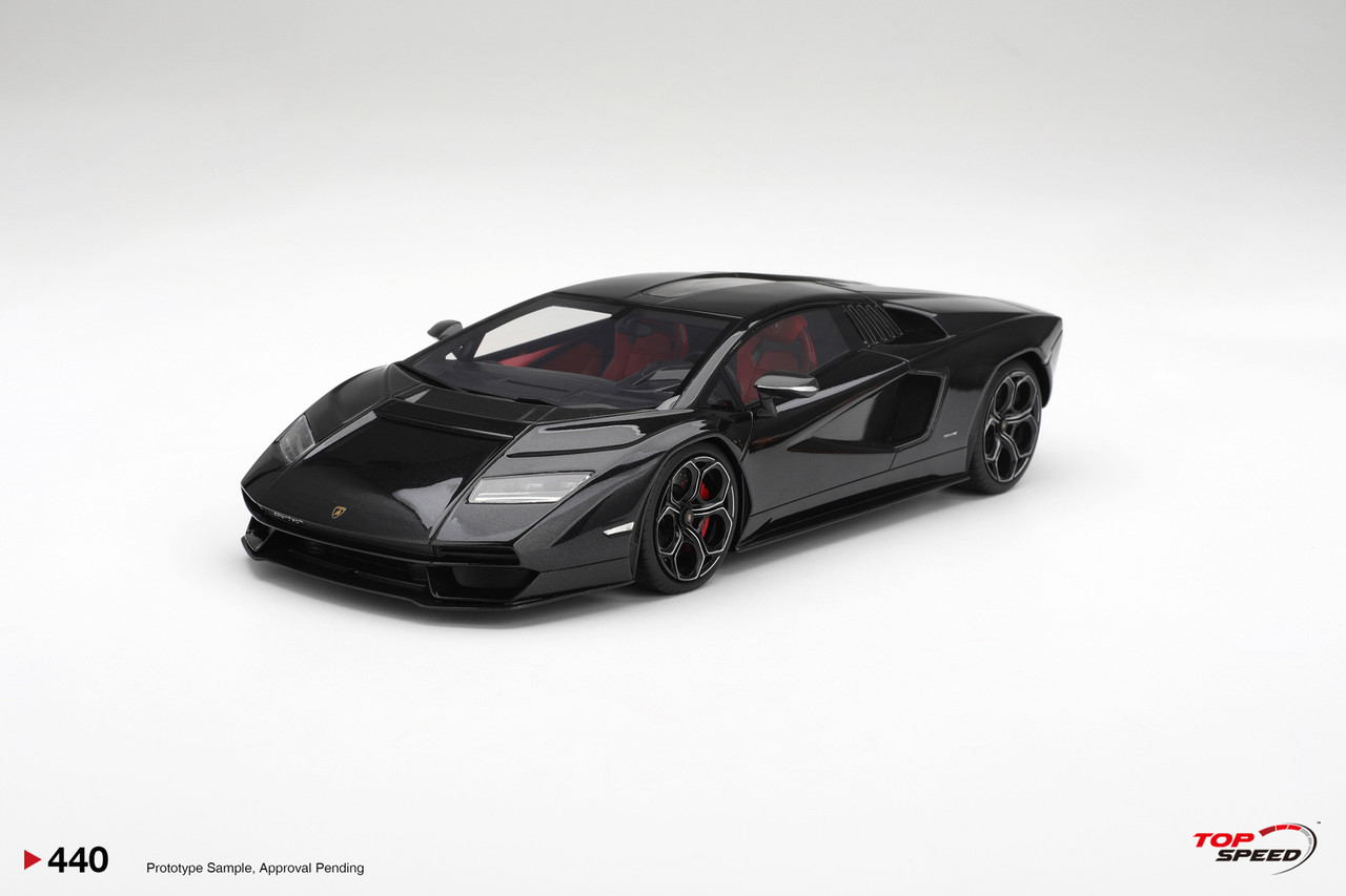 ミニカー Top Speed 1/18 Lamborghini Countach 1/18 Top Speed Lamborghini Countach LPI 800-4 (Nero Maia Black