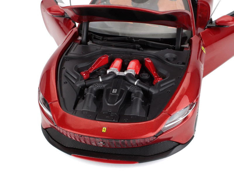 1/18 Polistil 2019 Ferrari Roma (Magma Red) Diecast Car Model