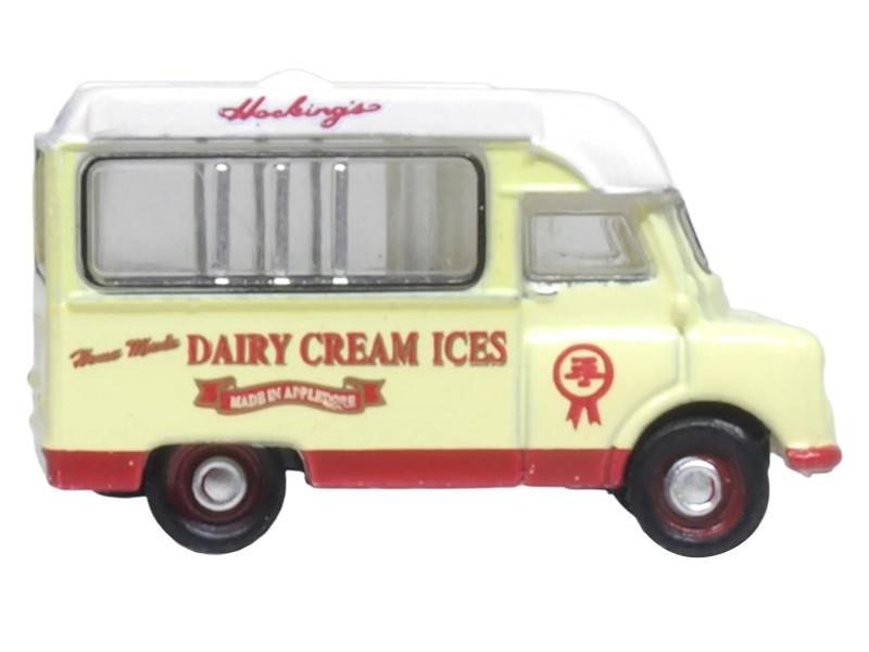 Bedford CA Ice Cream Van "Hockings Dairy Cream Ice" Cream with White Top 1/148 (N) Scale Diecast Model Car by Oxford Diecast