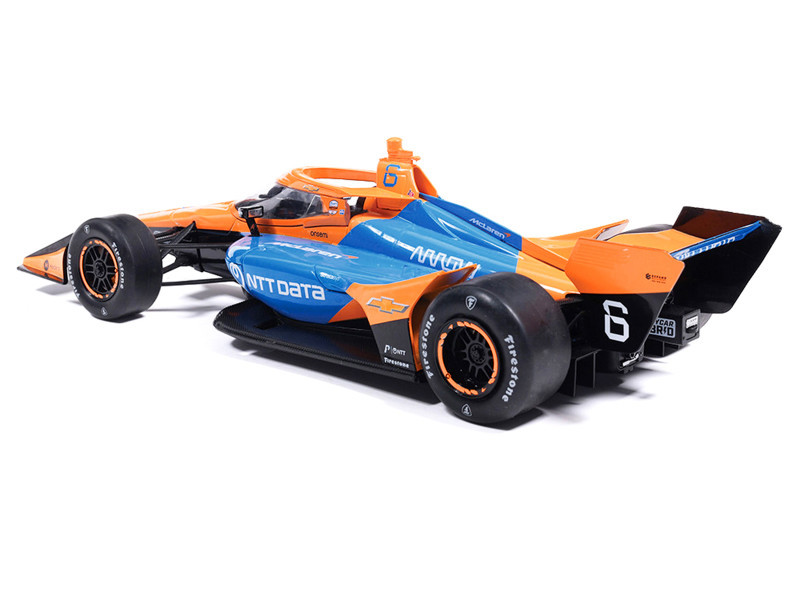 Dallara IndyCar #6 Nolan Siegel "NTT Data" Arrow McLaren (Road Course Configuration) "NTT IndyCar Series" (2026) 1/18 Diecast Model Car by IXO Models