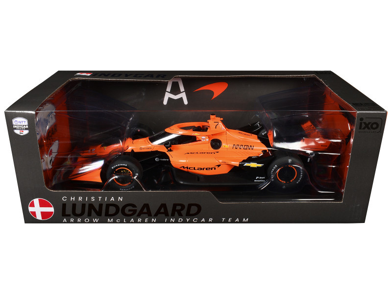 Dallara IndyCar #7 Christian Lundgaard "McLaren" Arrow McLaren (Road Course Configuration) "NTT IndyCar Series" (2026) 1/18 Diecast Model Car by IXO Models