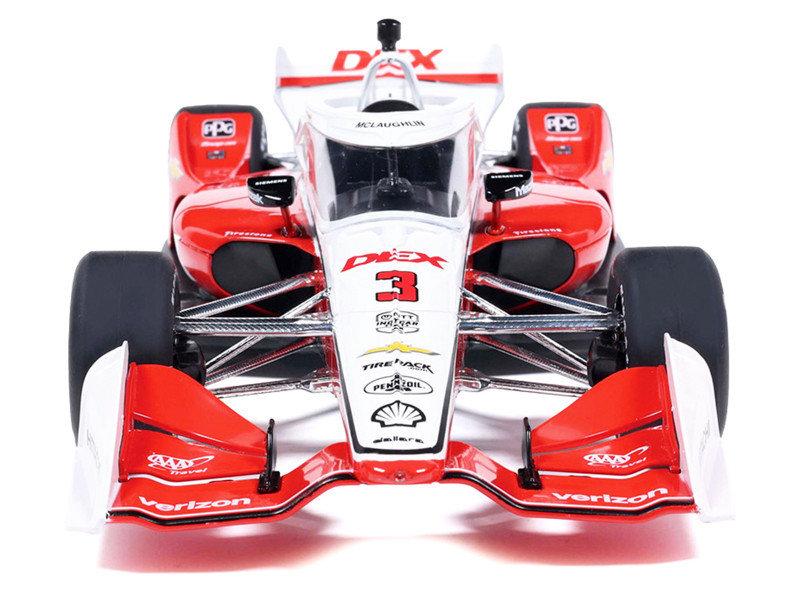 Dallara IndyCar #3 Scott McLaughlin "DEX" Team Penske (Road Course Configuration) "NTT IndyCar Series" (2026) 1/18 Diecast Model Car by IXO Models