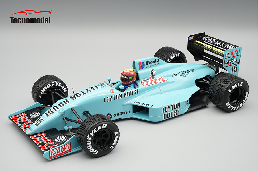 1/18 Tecnomodel 1988 Formula 1 March 881 1988 Englang GP Driver: Mauricio Gugelmin Raining Tyres Limted Edition Car Model