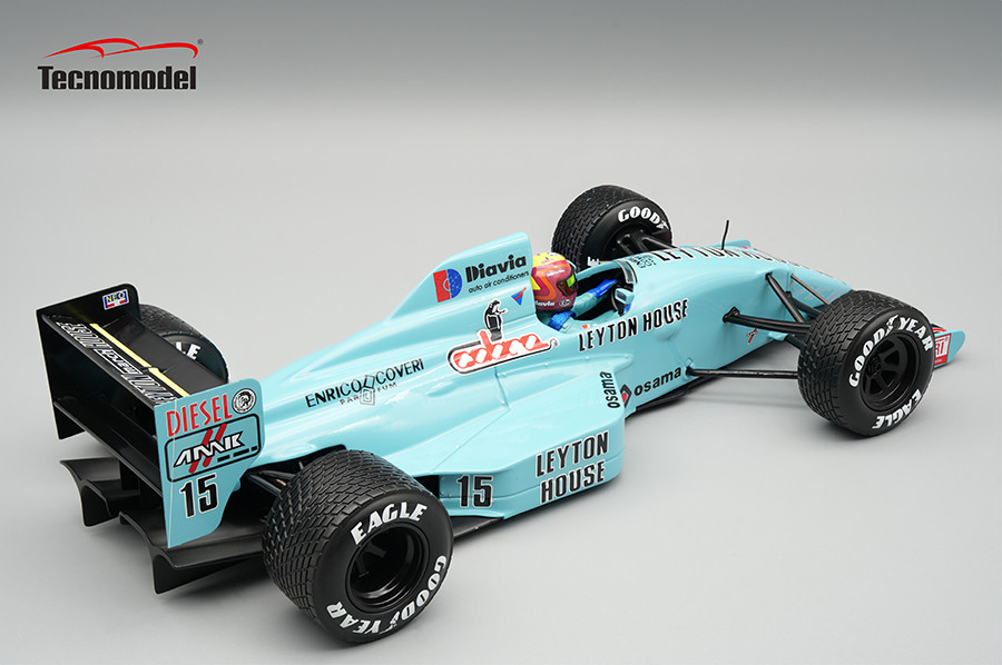 1/18 Tecnomodel 1988 Formula 1 March 881 1988 Englang GP Driver: Mauricio Gugelmin Raining Tyres Limted Edition Car Model