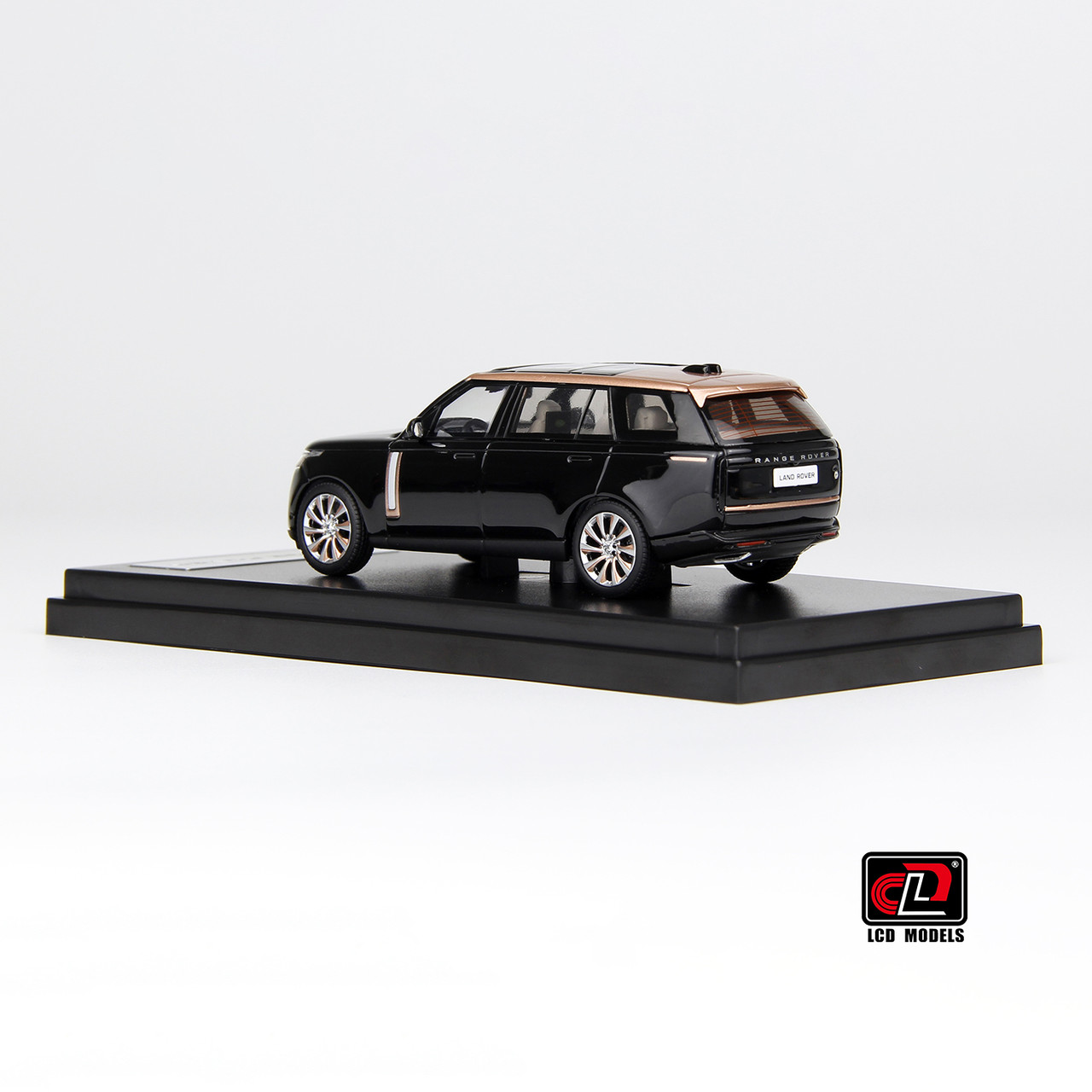 1/64 LCD Land Rover Range Rover (Black with Gold Roof) Diecast Car