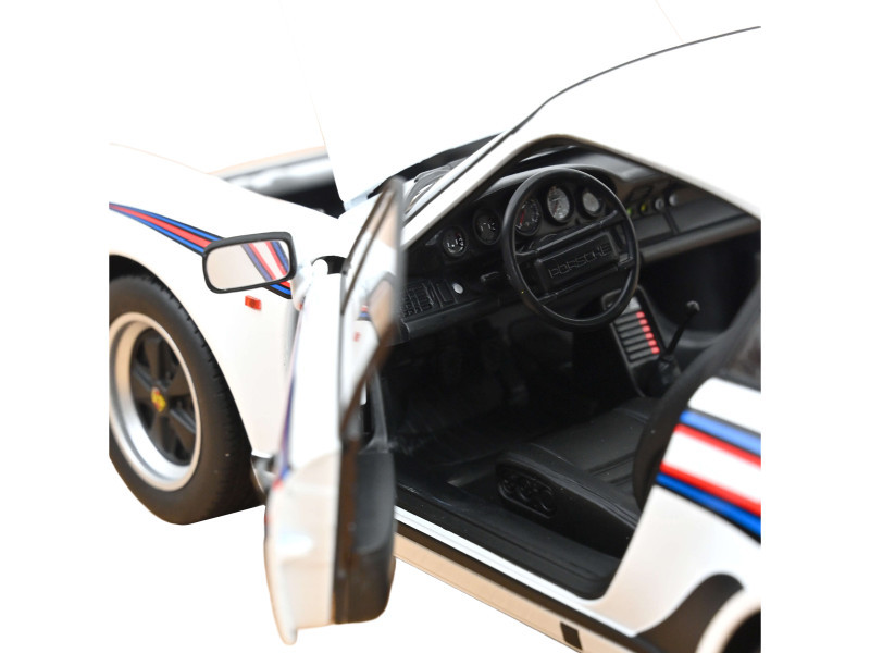 1/18 Norev 1980 Porsche 911 Turbo 3.3 (White with Blue & Red