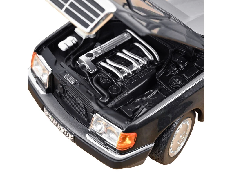 1990 Mercedes-Benz 300 DT-Model S124 Blue Black Metallic 1/18 Diecast Model Car by Norev