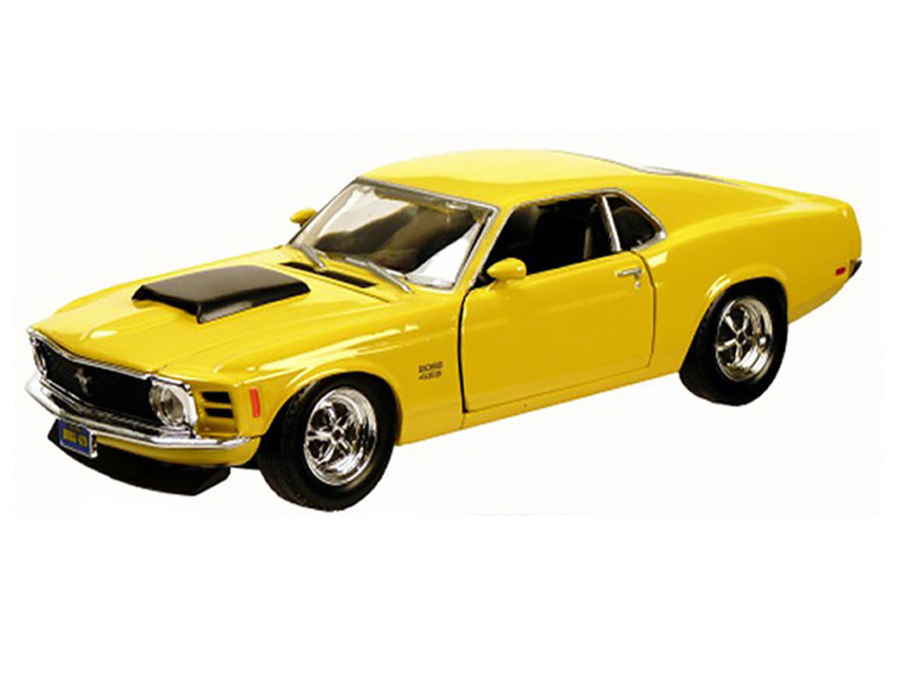 1970 Ford Mustang Boss 429 Yellow 1/24 Diecast Model Car by Motormax 1970 Ford Mustang Boss 429 Yellow 1/24 Diecast Model Car by Motormax