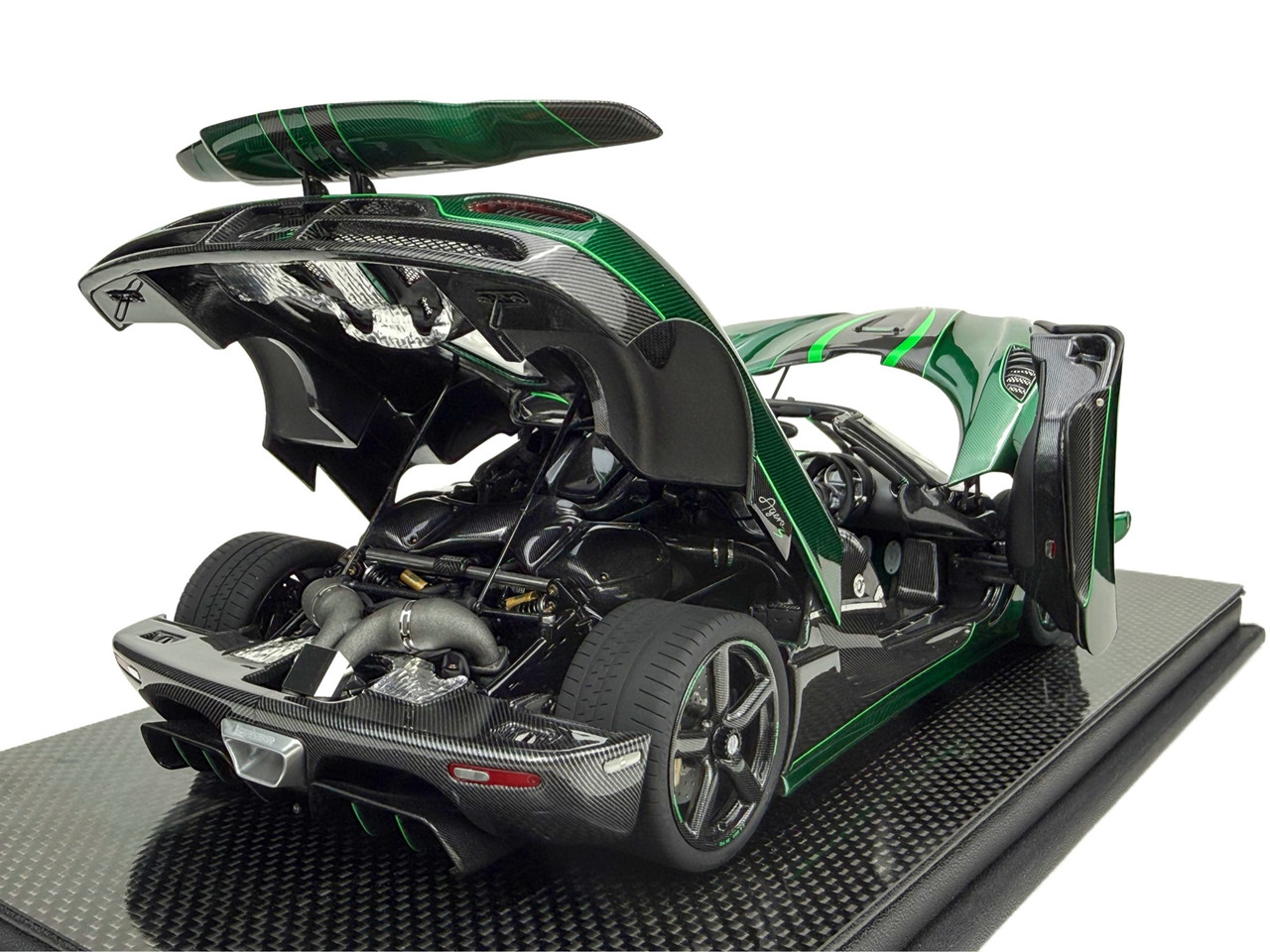 1/18 Frontiart Koenigsegg Agera S Goblin Green Carbon Full Open Resin Car Model Limited 50 Pieces