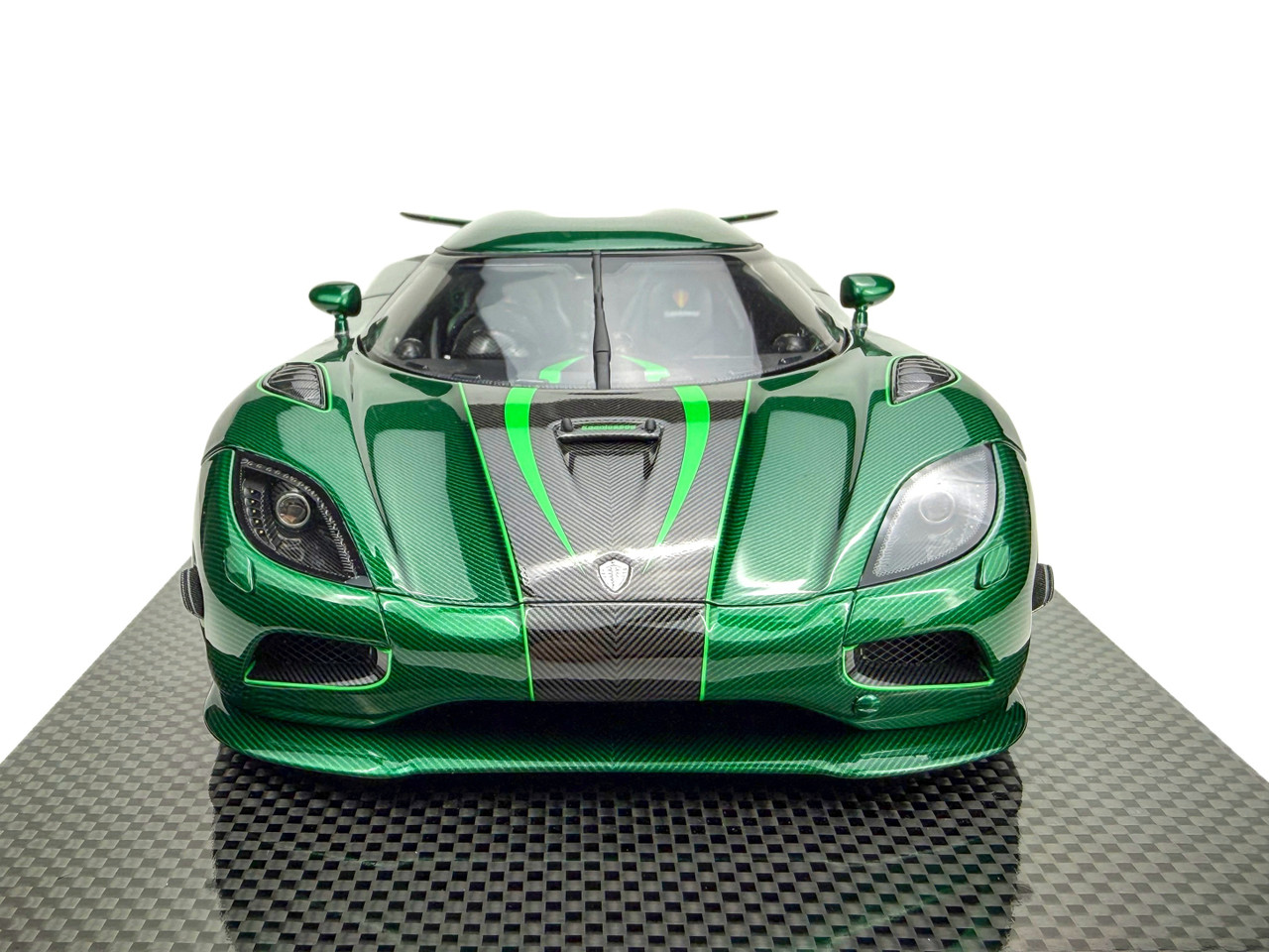 1/18 Frontiart Koenigsegg Agera S Goblin Green Carbon Full Open Resin Car Model Limited 50 Pieces