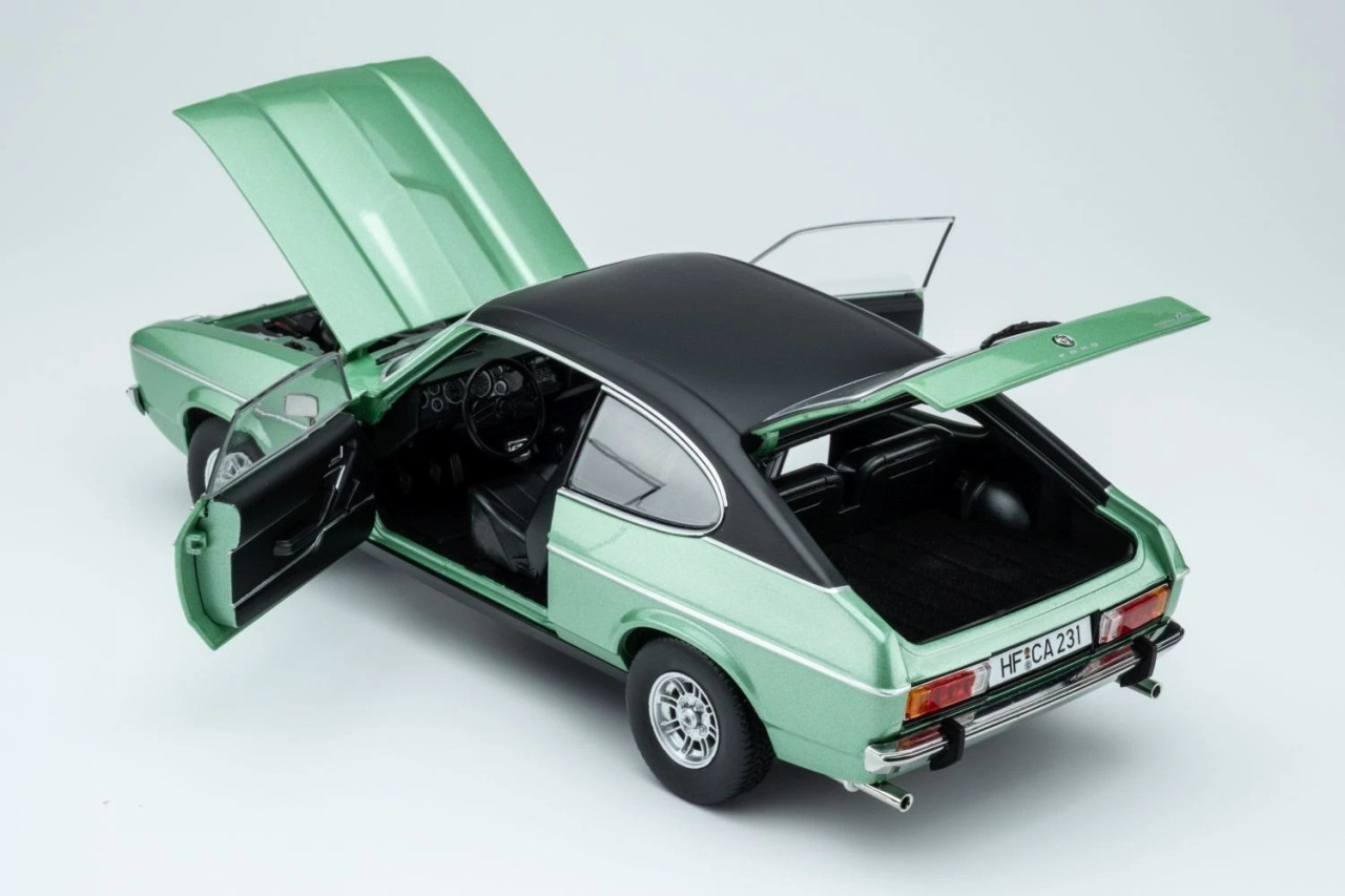 1/18 Touring 1974-1977 Ford Capri II Ghia 3.0 (Mediterranean Green) Diecast Car Model