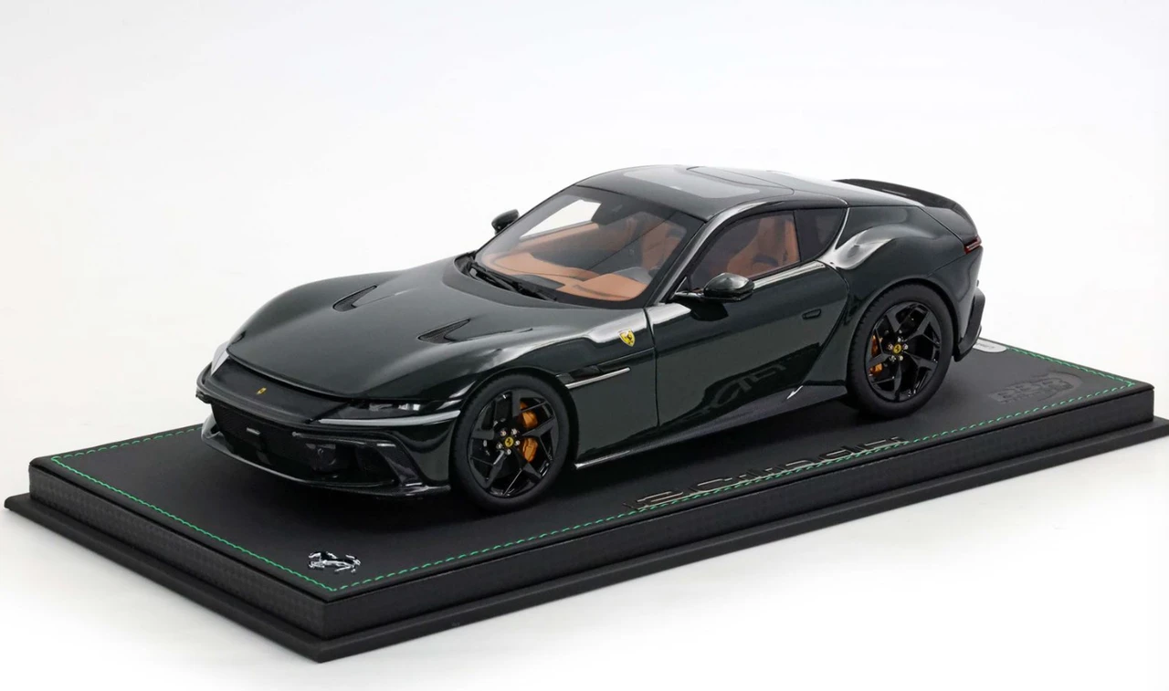1/18 BBR Ferrari 12Cilindri Panoramic Roof (British Green) Car Model Limited 24 Pieces