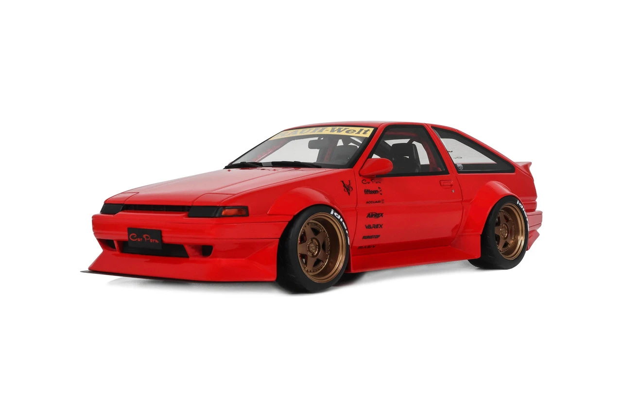 1/18 OTTO 1986 Toyota AE86 Sprinter Trueno Widebody (Ferrari Rosso