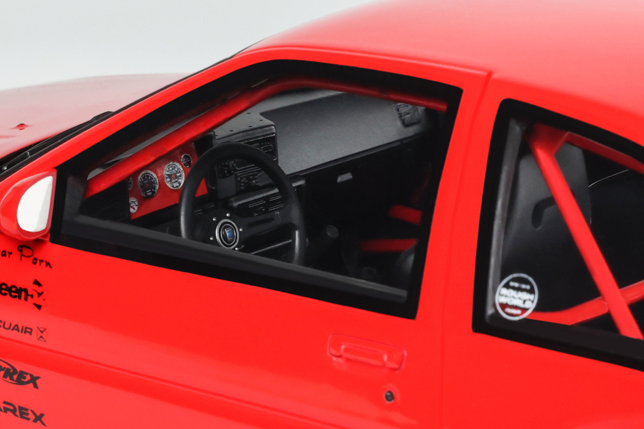 1/18 OTTO 1986 Toyota AE86 Sprinter Trueno Widebody (Ferrari Rosso