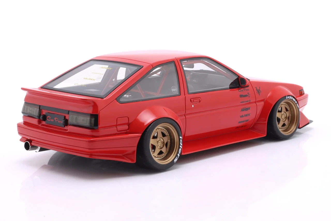 1/18 OTTO 1986 Toyota AE86 Sprinter Trueno Widebody (Ferrari Rosso Corsa Red) Car Model