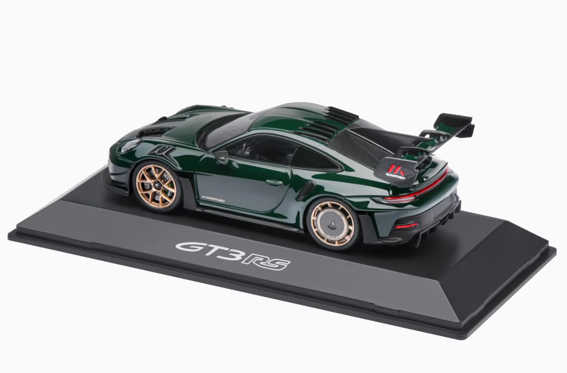 1/43 Dealer Edition 2024 Porsche 911 (992) GT3 RS Manthey Kit (Brewster Green) Car Model