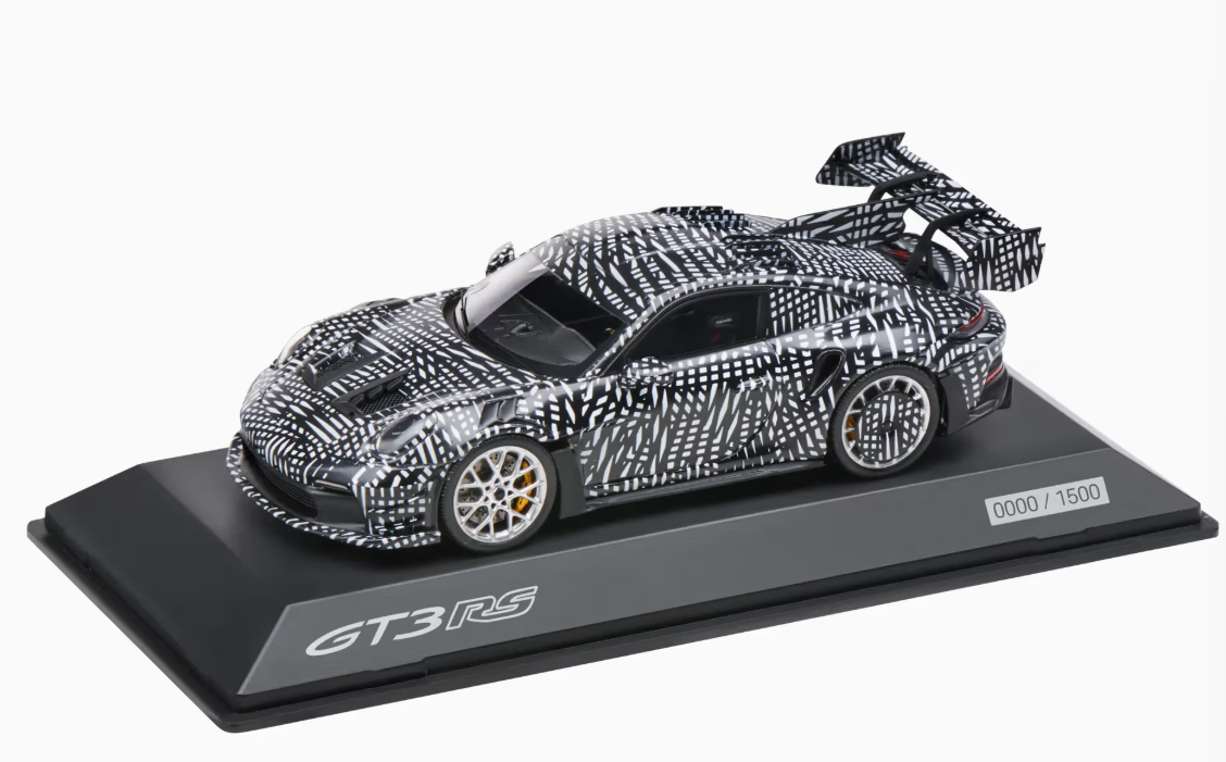 1/43 Dealer Edition 2024 Porsche 911 (992) GT3 RS Manthey Kit (Black & White) Car Model