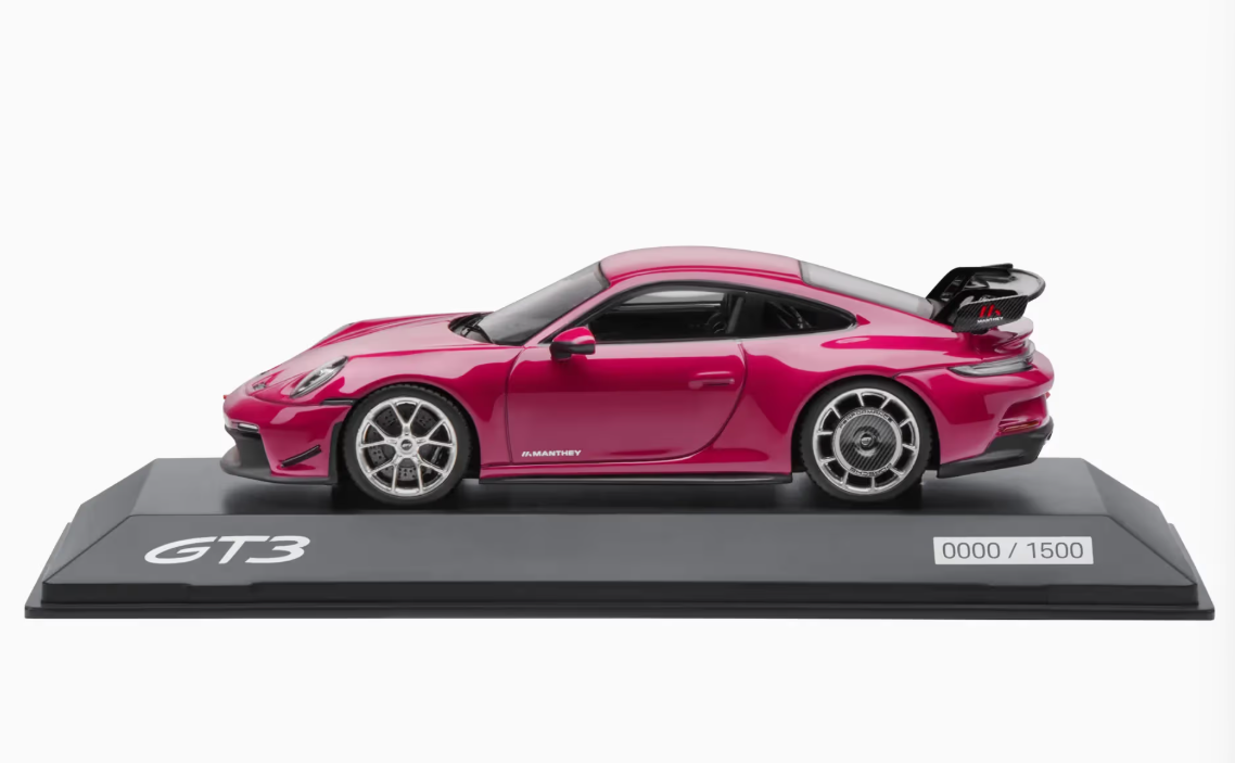 1/43 Dealer Edition 2024 Porsche 911 (992) GT3 RS Manthey Kit (Ruby Star Red) Car Model