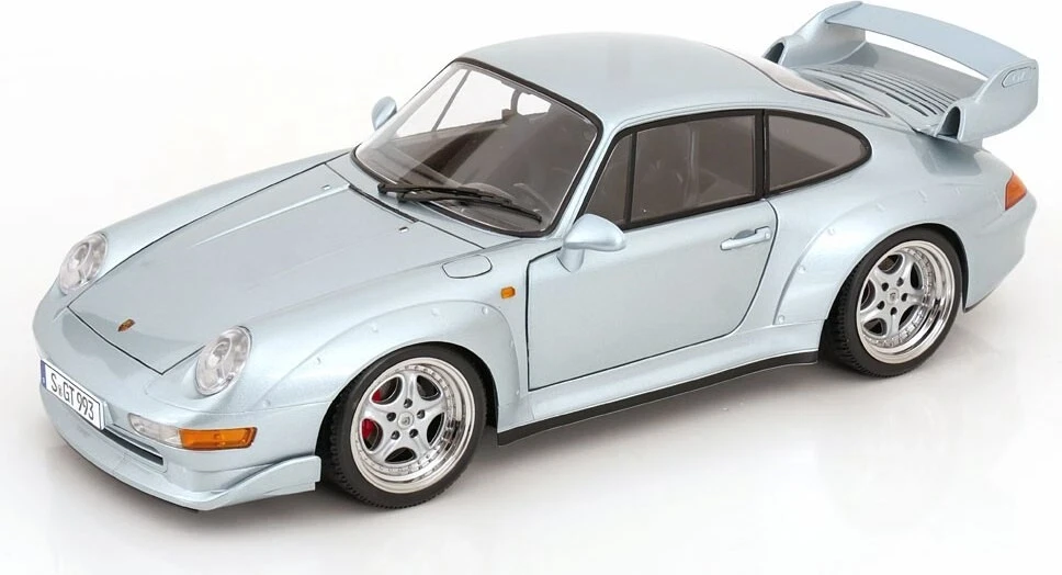 1/12 KK-Scale 1996 Porsche 911 (993) GT2 (Silver with Speedline Wheels) Diecast Car Model