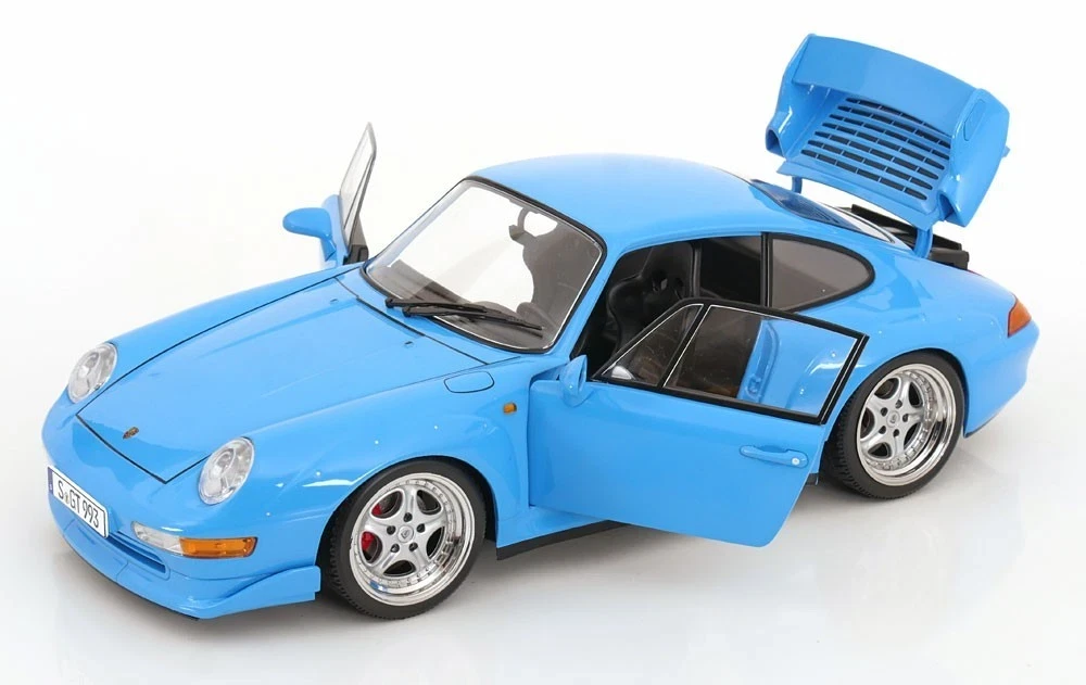 1/12 KK-Scale 1996 Porsche 911 (993) GT2 (Blue with Speedline Wheels) Diecast Car Model