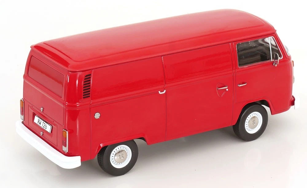 1/18 KK-Scale 1972 Volkswagen VW T2b Panel Van (Red) Diecast Car Model