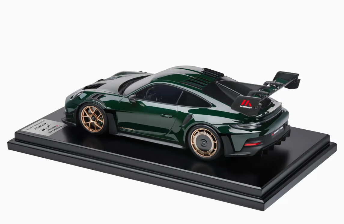 1/12 Dealer Edition 2024 Porsche 911 (992) GT3 RS Manthey Kit (Brewster Green) Car Model