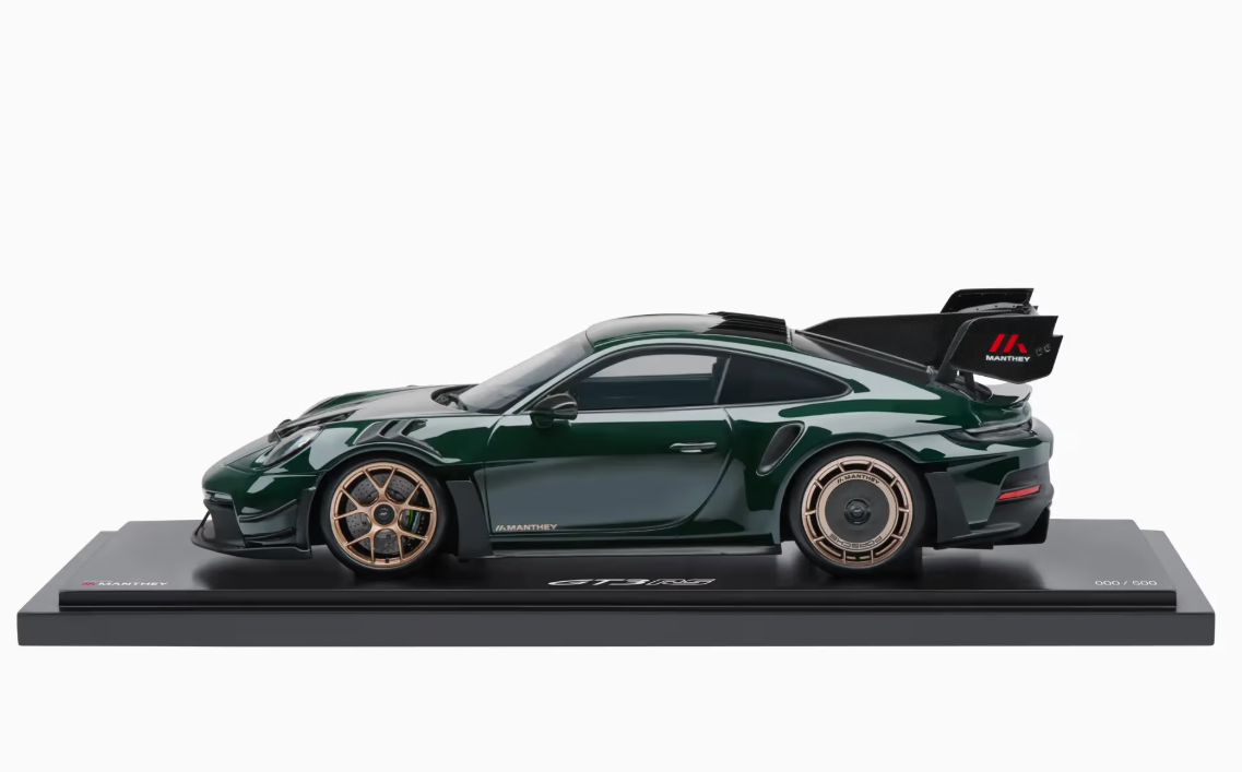 1/18 Dealer Edition 2024 Porsche 911 (992) GT3 RS Manthey Kit (Brewster Green) Car Model