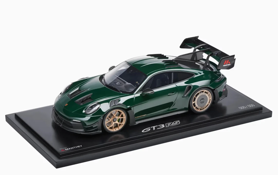 1/18 Dealer Edition 2024 Porsche 911 (992) GT3 RS Manthey Kit (Brewster Green) Car Model