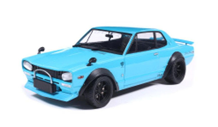 1/18 Solido 1970 Nissan Skyline 2000 GT-R Liberty Walk (Blue) Diecast Car Model