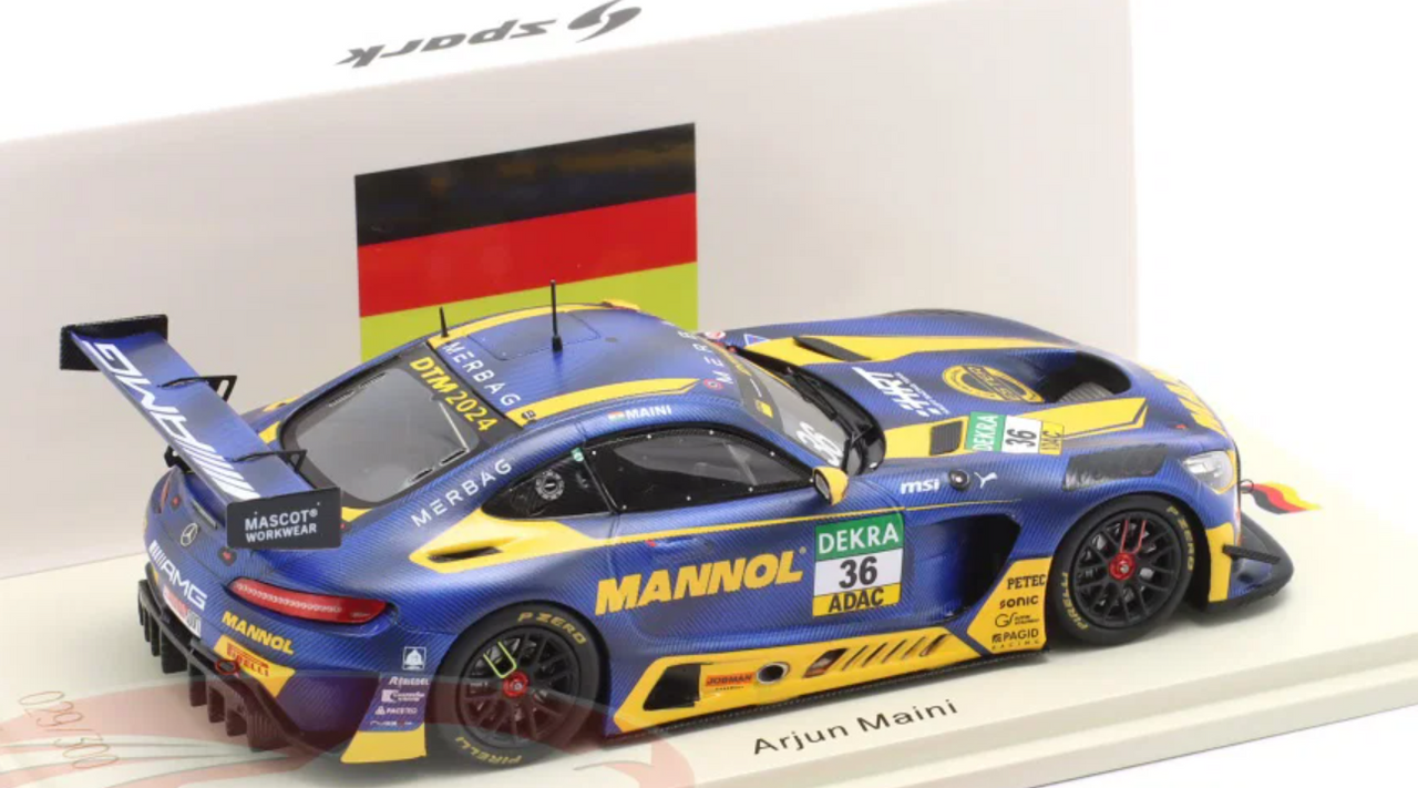 1/43 Spark 2024 Mercedes-Benz AMG GT3 #36 DTM Haupt Racing Team Mercedes-Benz AMG GT3 Car Model
