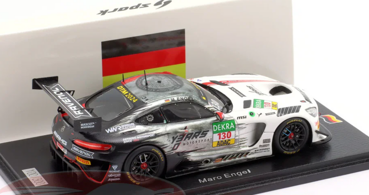 1/43 Spark 2024 Mercedes-Benz AMG GT3 #130 DTM Winward Racing Mercedes-Benz AMG GT3 Car Model