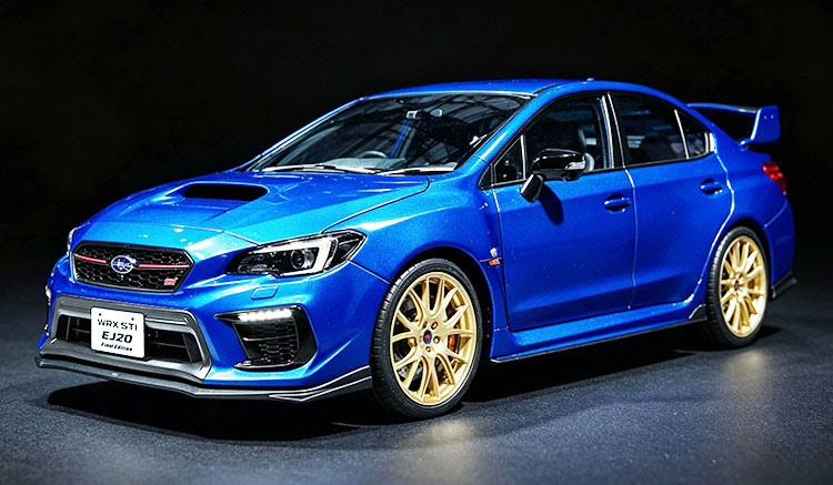 ミニカー SUBARU WRX STI EJ20 Final edition 2019 1/18 Sunstar Subaru WRX STI EJ20 Final Edition (Blue Pearl