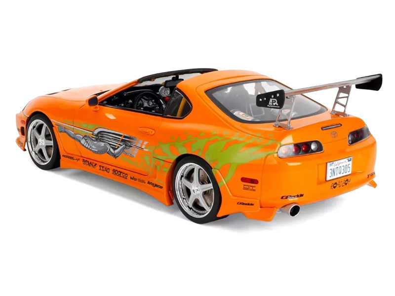 1/18 Solido 2001 Toyota Supra MK4 (A80) Fast & Furious Brian's Supra (Orange) Diecast Car Model