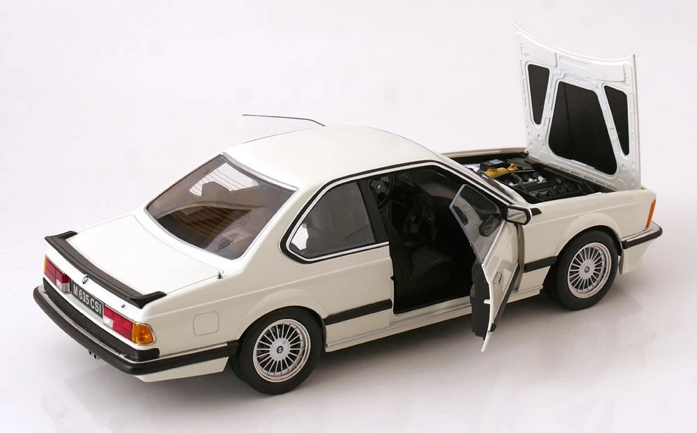 1/12 KK-Scale 1987 BMW M635 CSi (White) with Alpina Wheels Diecast Car Model