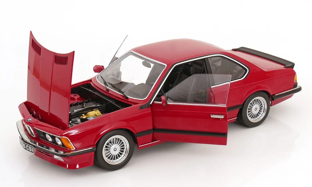 1/12 KK-Scale 1987 BMW M635 CSi E24 (Red) with Alpina Wheels Diecast Car Model