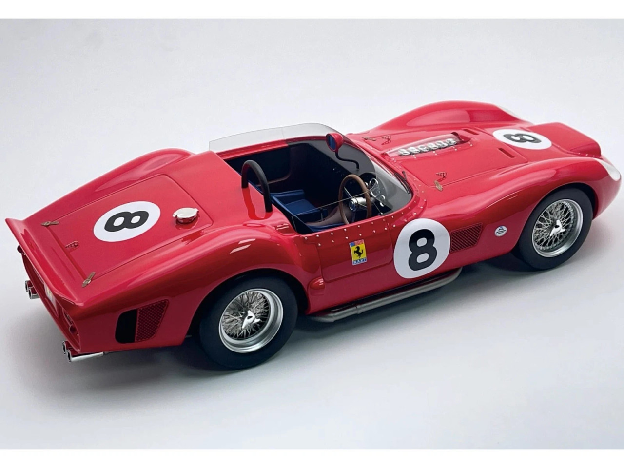 1/18 Tecnomodel 1962 Ferrari 330 TRI/LM #8 Winner 400km Bridghampton North American Racing Team Pedro Rodriguez Car Model