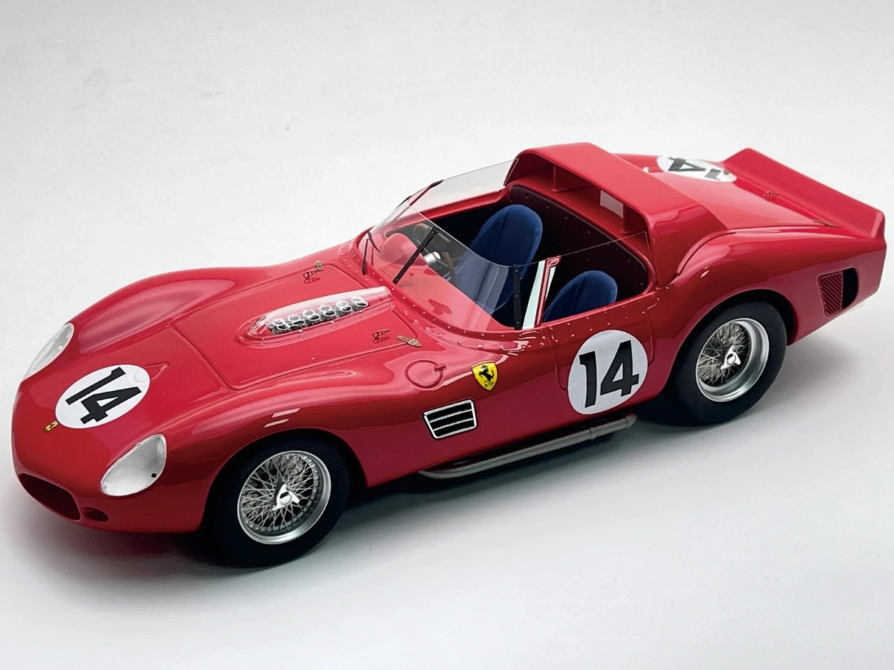 1/18 Tecnomodel 1962 Ferrari 330 TRI/LM #14 3rd test 24h LeMans SpA Ferrari SEFAC Mike Parkes, Giancarlo Baghetti, Willy Mairesse Car Model