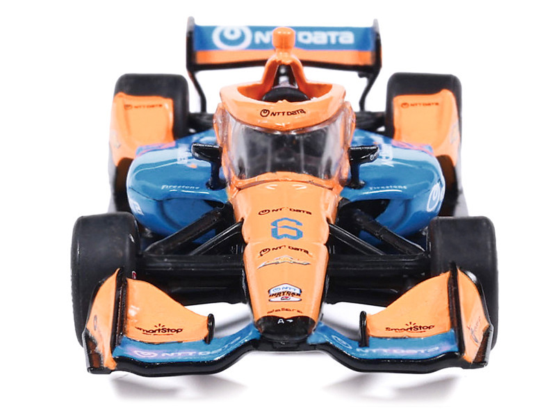Dallara IndyCar #6 Nolan Siegel "NTT Data" Arrow McLaren IndyCar Team (Road Course Configuration) "NTT IndyCar Series" (2026) 1/64 Diecast Model by IXO Models