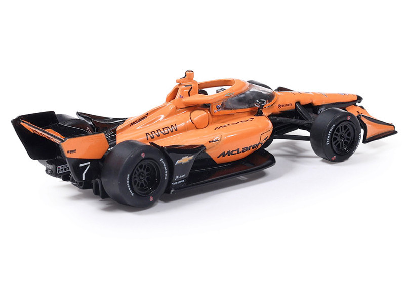 Dallara IndyCar #7 Christian Lundgaard "McLaren" Arrow McLaren IndyCar Team (Road Course Configuration) "NTT IndyCar Series" (2026) 1/64 Diecast Model by IXO Models