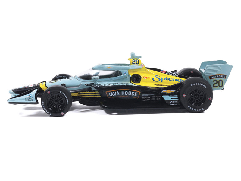 Dallara IndyCar #20 Alexander Rossi "Java House" Ed Carpenter Racing (Road Course Configuration) "NTT IndyCar Series" (2026) 1/64 Diecast Model by IXO Models